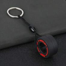 1 pezzo Portachiavi in gomma morbida a forma di macchina da corsa - Accessorio automobilistico perfetto e regalo sportivo, bomboniera per feste