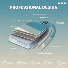 Inflatable Stand Up Paddle Board 11'6"/11'/10' With  Board Accessories, Versatile Premium Paddle Boards For Adults/Youth, Inflatable Paddle Board Polar/Wave/Sunny Wave Collection - Blue - View 5