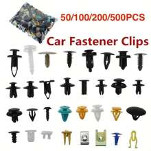 50/100/200/500pcs/Set Universal Plastic Clips For Car Bumper Door, Durable Auto Fastener Set, Mixed Auto Retainer Fastener Rivets Clips Set For Easy Car, Bumper & Door Panel Repair