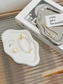 Cloud Shaped Resin Tray, Nordic Style Jewelry Storage Tray, Jewelry Collection Decorative Tray, Jewelry Display Tray, Women's Gift, Home Decor Bedroom Decor