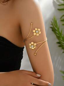 1 Stück goldenes Armreif-Set im antik-griechischen Stil Oberarmschmuck für Frauen, bohemian Accessoires, Goldarmbinde, Armreif, Oberarmschmuck
