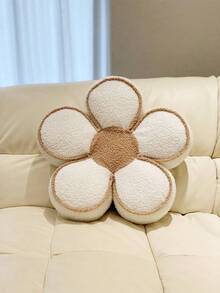 1pc Teddy Bear Shaped Plush 3D Floral Decorative Throw Pillow With Filling, Suitable For Wedding Decor, Living Room, Garden, Bedroom, Cute Sofa Cushion - Multicolor - View 9
