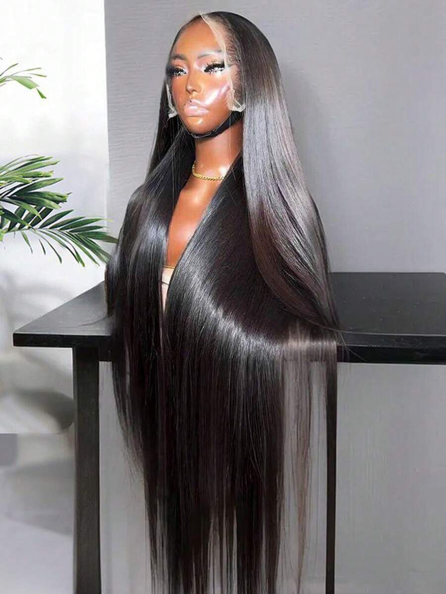 bling hair Straight Wigs Human Hair Pre Plucked 9x6 6x4 5x5 Straight Glueless Wigs Human Hair 180 Density 13x4 13x6 4x4 Lace Front Wig For Women Natural Color - SNatural - 查看 1