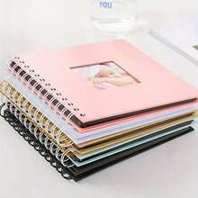 1 Stück elegantes DIY Sammelalbum Album 7"X7" - Kraftpapier Seiten, 20 Seiten | Ideal zum Aufbewahren von Hochzeits- und Jahrestags-Erinnerungen, perfektes Geschenk