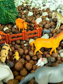 KIT 33 Toy Animals Miniature Forest Farm Dinosaurs Miniature Toy Animals - FARM - APPROX. 26 PIECES - View 5