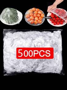 500/100/50 Stück Lebensmittel-Frischhaltefolie, praktische Frischhalteabdeckung, Obst-Abdeckfolie, dehnbare Frischhaltetüte, Mehrzweck-Kühlschrankschutz gegen Staub und Bakterien, Küchen-Kleinwerkzeuge, Schrank-Zubehör, Muttertag, Geschenk für meine Mutter