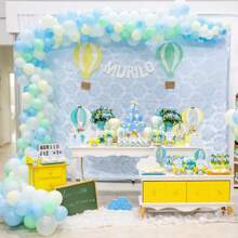 87pcs Pastel Blue Balloons Different Sizes 18 12 10 5 Inches For Garland Arch, Premium Blue Latex Balloons For Birthday Wedding Baby Shower Bridal Shower Party Decorations