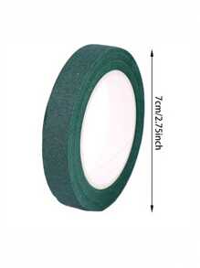 1/3/5 rouleaux de papier de ruban adhésif vert pour bouquet de fleurs - matériau en nylon durable, parfait pour les fleurs DIY, les décorations de mariage et de fête, les arrangements floraux, les essentiels de la décoration d'événement Rouleaux empilés avec soin Ruban facile à utiliser