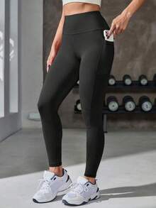 3件套女士运动休闲瑜伽裤，带口袋，高腰提臀设计，弹力面料，适合户外跑步、健身、日常通勤，舒适百搭 - 彩色 - 查看 3