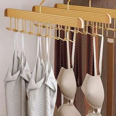 1pc Non-Slip Dormitory Clothes Hanger With Strong Load-Bearing Capacity For Underwear, Scarf, Towel, Shawl - Ideal For Closet Organization In Dorm Rooms, Multi-Use Lightweight Hanger For Small Space Wardrobe, Everyday Use, Keeps Garments Neat And Accessible, Space-Saving Solution For Shared Living Environments, Practical Laundry Room Essential, Easy To Install, Compact Profile, Prevents Slipping And Keeps Items Orderly