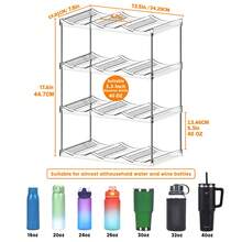 1PC,Upgraded Larger Water Bottle Organizer For 40 Oz Tumbler With Handle, Cup Organizer For Cabinet, Kitchen Storage For Accessories, Tumbler Mug Cup Hold 12