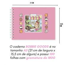 KIT Livro de Colorir Bobbie Goods 200g A5 - Canetinhas Ponta Dupla 24/36