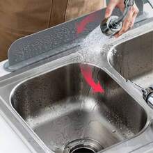 1 pièce Écran anti-éclaboussures pour évier de cuisine, barrière imperméable utile pour évier, baignoire, robinet, dosseret, flexible, sans électricité nécessaire, installation facile