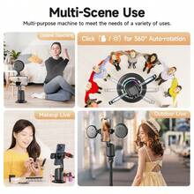 AXNEN AI智能双冷靴接口360°人脸追踪云台 - 完美适配所有智能手机及其他智能设备。适用于摄影、摄像、旅行和户外活动。 - 彩色 - 查看 11