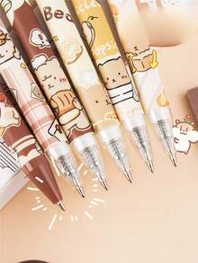 1 盒学生文具中性笔盲盒套装（包括两支笔、两支笔芯、一张贴纸、随机产品），男女礼品奖品，学习用品惊喜魔术盒，送给学生、朋友和家人的理想礼物，返校礼物 - 彩色 - 查看 11