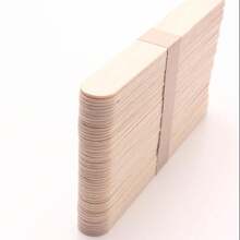 100pcs Large Wooden Craft Stick, 6-Inch (Approximately 15cm) Multifunctional Wooden Ice Cream Craft Stick Ice Cream Stick, Used For Waxing, Mixing, Craft Projects, Tongue Suppressors, Plant Labels