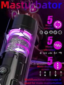 Male Masturbator Sex Toy Adult Toy Male Sex Toy With 7 Thrust And 7 Rotation Modes, Both Hands Free Pocket Pussy Sex Machine With Visual Window And Suction Base Electric Penis Pump Sex Toy Male Masturbator Sex Toy Pocket Pussy Male Masturbator