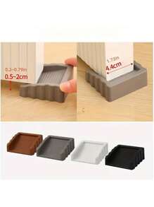 2pcs Windproof Door Stoppers - Durable Plastic Matte Finish Door Wedges With 4 Color Variants, Under-Door Stopper For Draft Protection & Home Security, Easy Installation For Wood & Metal Doors, Creative Windproof Door Stopper