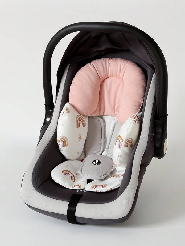 1 pièce Coussin de poussette bébé, doublure rembourrée de coton pour landau, coussin de siège-auto chaud pour bébé, oreiller de dossier moelleux pour chaise haute toute saison