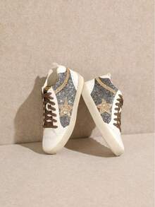 DAISY – Multicolor High-Top Sneakers With Studded Stripe Detail