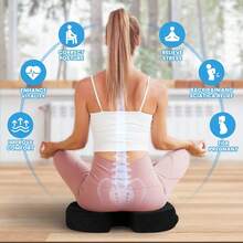 1pc Ergonomic Seat Cushion For Office Chair, Car Seat & Desk - Durable Polyester Cover, Washable, All-Season Comfort - Ideal For Long Hours Of Sitting, Office Chair Cushion Chair Pillow Cushions Gaming Chair