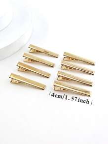 20pcs 1.5inch Gold-Color Hair Clips, Daily Wear Hair Accessories Claw Clips Hair Claws Hair Barrettes