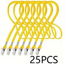 Lanyards Bulk, 10/25/50/100/150 Pack Badge Lanyards With Clip For ID Holder Badges Neck Flat Lanyard With Badge Lanyard Bulldog Clip For School Office Team Workers Volunteers,School Supplies,Back To School - Multicolor - View 13