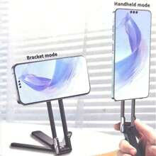 Magnetic MagSafe Phone Holder, Outdoor Mountaineering Selfie Portable Live Broadcast Photography Desk Tripod, All-Metal Slouchy Person Design