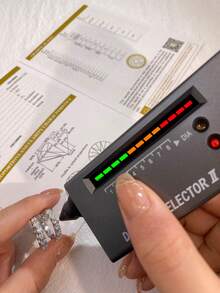 1 对精美水钻耳环 0.1 克拉莫桑石水钻耳环 S925 纯银婚礼耳环订婚耳钉奢华珠宝礼物女孩女士周年纪念 - 滿鑽莫桑耳環 - 查看 8