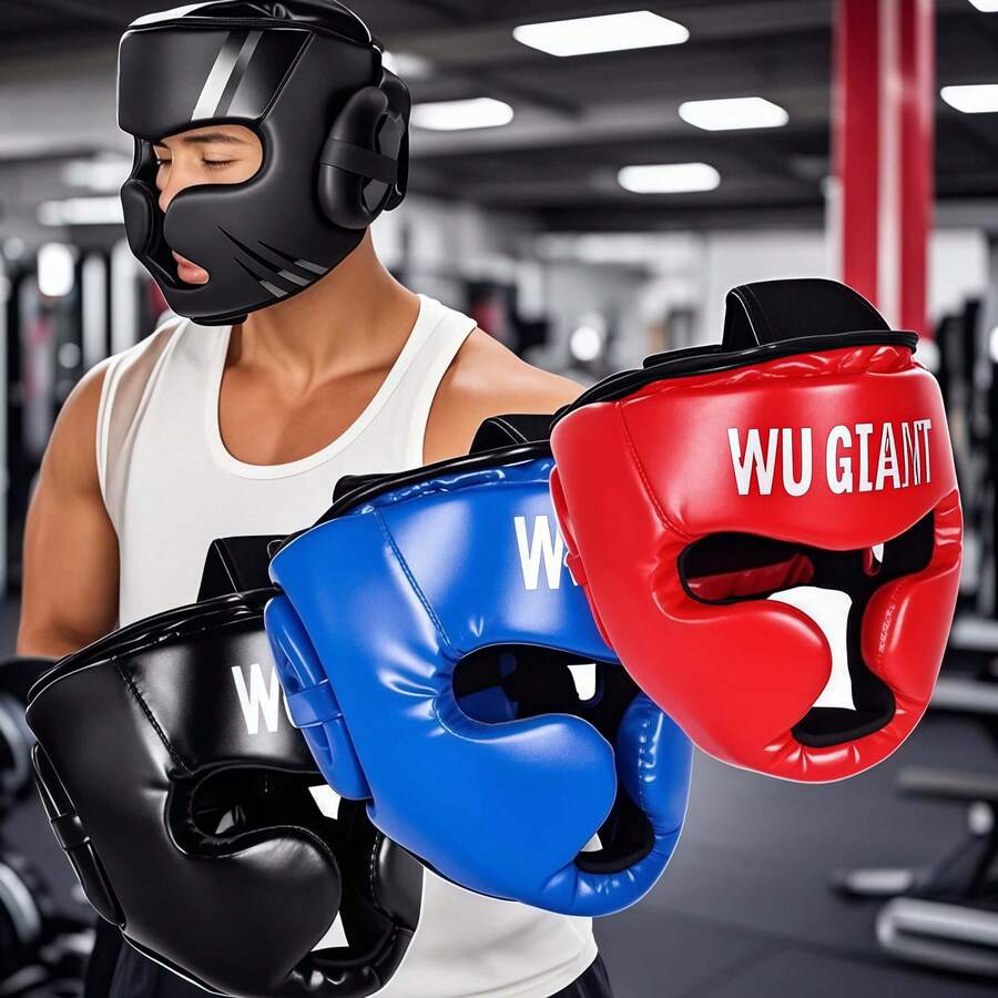 Adult Boxing Helmet Suitable For MMA, Free Combat Muay Thai And Adult Male Boxing Training Training And Training Head Protection - Multicolor - View 1