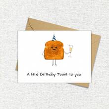Whimsical Cheers Birthday Cards, Slice Of Bread Cards, Cute Funny Cards For Him Or Her, Birthday Gift Cards For Friends, Humorous Cards, Perfect For Celebrating Special Occasions