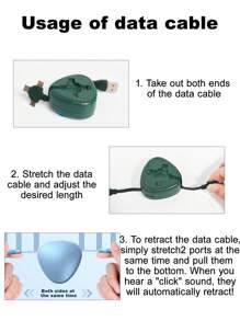 Cable retráctil multiusos 3 en 1, que incluye cable de carga para automóvil, soporte oculto para teléfono y cargador con 3 puertos. Compatible con marcas líderes como Vivo/OPPO/APPLE, tabletas y portátiles. Certificado MFI para una durabilidad superior.