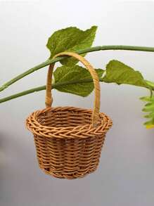 1/3 buc Coșuri mini din ratan țesut, Coșuri cadou potrivite pentru nunți, petreceri, mirese și miri, Decorațiuni de nuntă, Decor de petrecere, Decor de casă, Cutii cadou, Suveniruri de nuntă, Recuzită foto, Flori proaspete