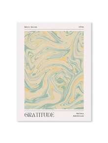 1 件美学渐变光环抽象海报复古帆布画全息粉色画廊墙壁艺术印刷品图片卧室装饰节日和生日礼物、办公室装饰布置艺术品可选框架