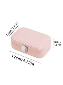 Rectangular Jewelry Organizer, Earrings, Necklace, Ring Portable Storage, Jewelry Storage Box,Transparent Plastic 3.5cm/1.38in Mini Jewelry Box,Portable Dust-Proof Box, Suitable For Travel And Outings, Ideal For Bffs, Girlfriend And Mom. For Women Storage Organizer Travel Essentials Gift Back To School