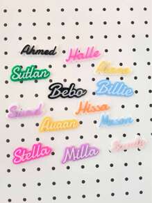 1pc Customized Acrylic Refrigerator Magnet - Customizable With Names, Colorful Alphabet Letters, Suitable For Refrigerator, Storage Cabinet Or Office, No Power Required, Perfect Small Gift For Family And Friends, Fridge Magnet