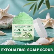 8.8 Oz Rosemary Scrub Leave-In Shampoo, Deep Conditioning Hair Products For Dry Damaged Hair, Sea Salt Serum Promotes Scalp Stimulates Growth, Improves Hair Health, Strengthens Hair Roots And Enhances Overall Hair Appearance For Gorgeous Hair.