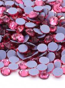 SS6 2mm Multi Color Glass Hotfix Rhinestones 1440pcs Round Shape Crystal Strass Flat Back Hotfix Rhinestone For Clothes Garment Decoration