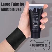 Pintura facial, maquillaje de Halloween negro, pintura facial lavable a base de agua para maquillaje teatral, maquillaje de carnaval, cosplay payasos joker