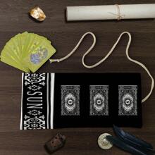1pc All-Seeing Eye Tarot Card Storage Bag, Gift Bag, Divination Tool Decoration, For Occult & Astrology Supply Storage, Suitable For Holiday Parties, Gifts, Holiday Essential Presents