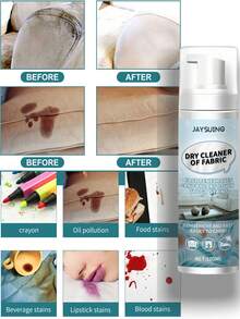 家用清洁剂泡沫洗涤剂，多用途去污剂，适用于衣物、地毯、沙发，无需冲洗。