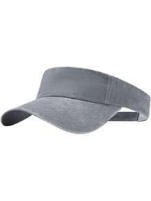 1 Pc,Unisex,Washed Pigment Dyed Visor With Embroidery, Personalization With Your Logo Or Text,Personalized Tennis Hat Sun Hat, Sport Cap, Baseball Cap, Tennis Cap, Sun Visor Hat, Hen Party Hat, Beach Hat, Outdoor Sun Hat, Baseball Hat - A - View 14