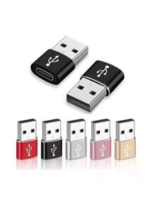 1pc USB To Type-C Adapter, Suitable For Charging & Data Transfer Between Phones, Computers, Cameras With USB To Type-C Interface