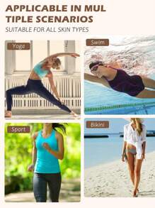 2 Confezioni di adesivi in silicone senza cuciture antiscivolo per protezione intima, per donna, traspiranti e confortevoli, adatti per costumi da bagno, pantaloni yoga, abbigliamento da tennis, bikini