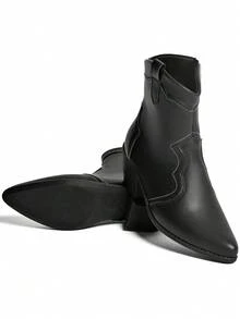 Lumiss Women Fashion Boots - 黑色 - 查看 5