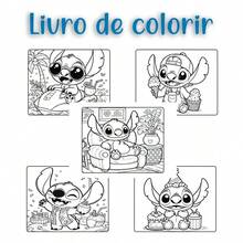 Kit 80 Canetas Ponta Dupla + Livro Bobbi e Goods Ou Stitch - B-azul - Visão 7