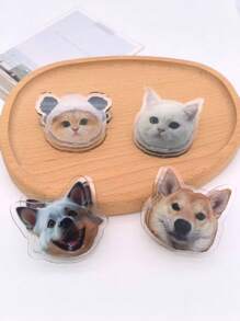 1pc Custom Acrylic PP Clip, Can Be Customized With People/Pet Photos, Moisture-Proof Food Bag Clip, Document/Notebook Clip, Magical Organizational Tool To Enhance Home/Office Storage Space