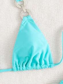 Conjunto de bikini separado con unicolor para mujer, nueva llegada