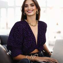 1pc Minimalist Vintage Style Geometric Chain Necklace, Personalized Texture Necklace For Cross-Border Fashion Jewelry - Necklace - View 6