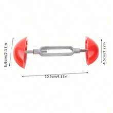1 par Tensor de zapatos mini ajustable en anchura, estante para dedos - Tensor de zapatos portátil de plástico anti-arrugas, estante de zapatos anti-deformación, fácil de usar con soporte manual blanco - Rojo - Ver 5